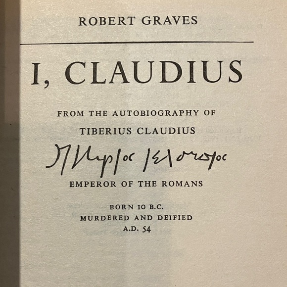 Robert Graves 'I, Claudius' Coffee Table Book - Tan and Red - Picture 5 of 16